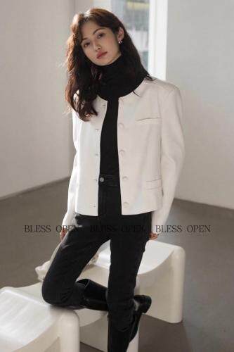 秋季新款圆领小香风外套，其它，BLESS OPEN