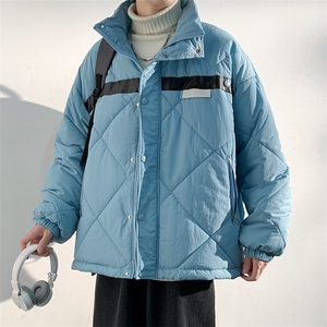！2023冬季新款立领菱形格棉服潮流情侣外套MYTC121P7图片