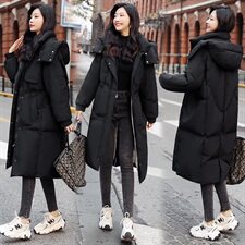 羽绒服2021年新款斗蓬中长款配真毛冬季外套，女装羽绒服，辉之琳