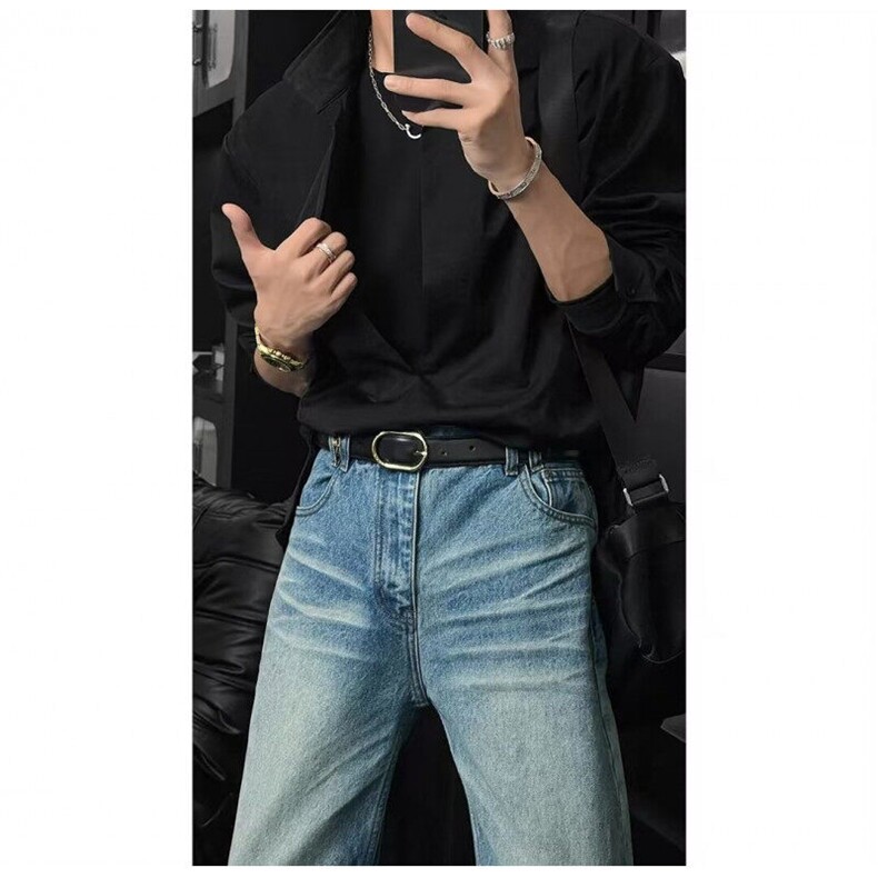 原版高质量假两件衬衫csyx02，男装衬衫，星座807-3