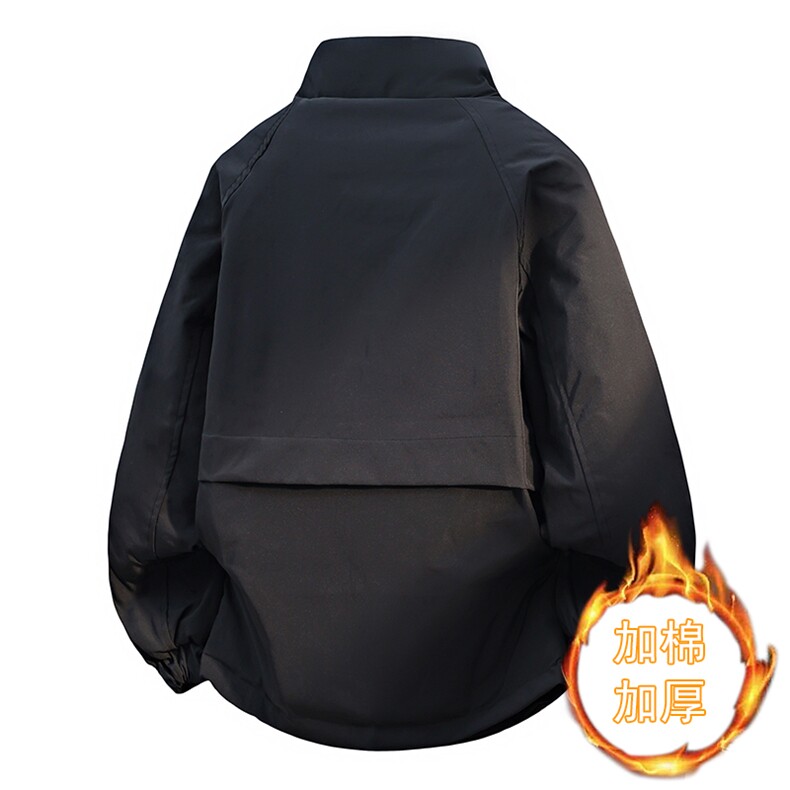 秋冬加棉加厚大码工装外套男士帅气立领夹克时尚棉服ZY802-P65,男装夹克,星座310B-3