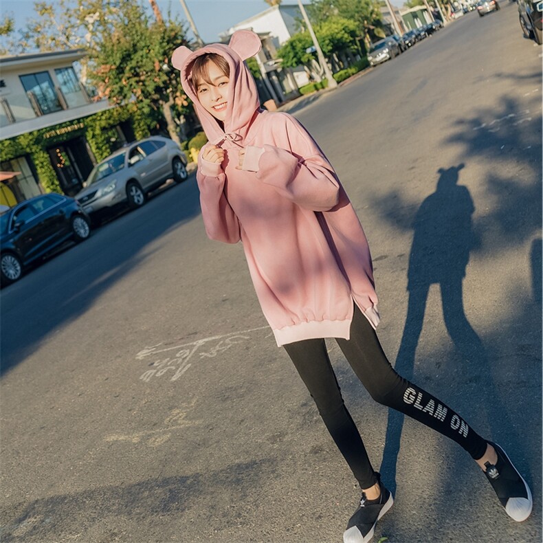 宽松加绒2021年秋季甜美卫衣/绒衫清纯休闲时尚韩版,女装卫衣/绒衫,叁秋一裳