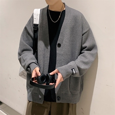 春季针织纽扣开衫货齐常年有货A169MK01P60，男装卫衣，电商A169