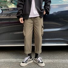 百搭ins工装潮牌直筒宽松休闲裤潮流多口袋机能秋冬长裤K535-P35，男装休闲裤，星座610（原A335）