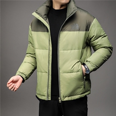 冬季羽绒服男士短款加厚保暖时尚中青年潮流轻薄立领外套白鸭绒，男装羽绒服，钱塘6003（原4033）