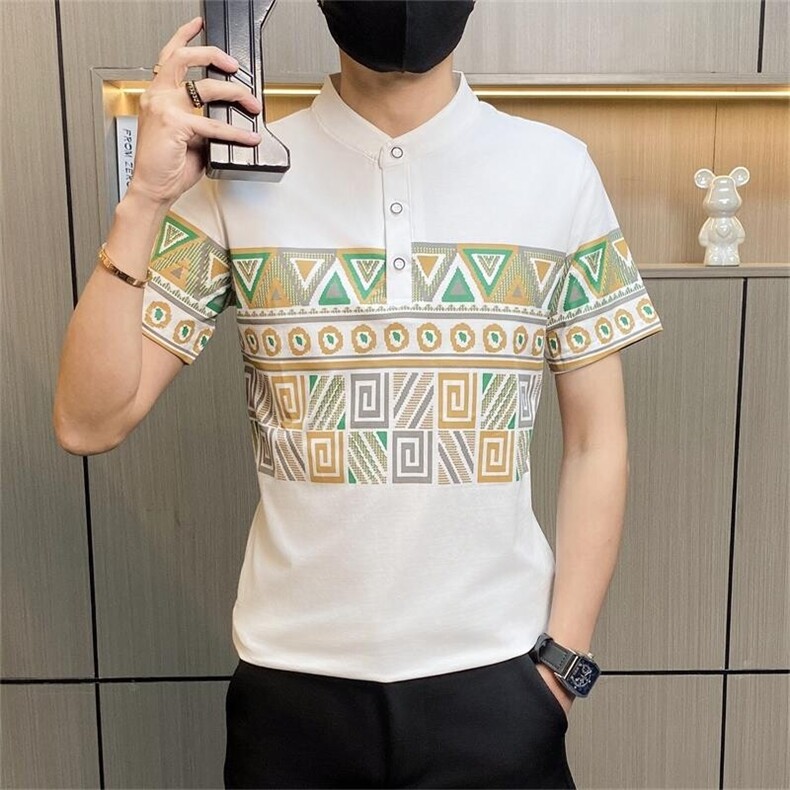 PL114-P35社会小伙男士短袖t恤翻领polo衫潮流韩版半袖体恤潮牌，男装Polo衫，电商D310B