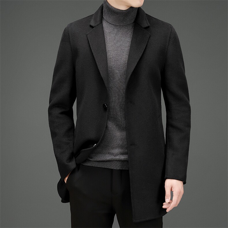 BAMJ-88919钱塘2020-2中年男士秋冬季休闲厚款毛呢外套数据好P240,男装毛呢大衣,钱塘207-2
