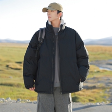 抖音直播连帽棉衣假两件加厚棉袄情侣款百搭面包服MY111-P65，男装棉衣，星座1402-1