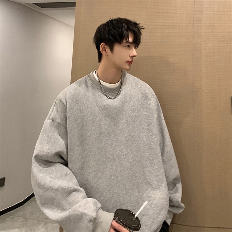 圆领卫衣男大码加厚长袖t恤男2024春S6099-P28,男装卫衣,电商A040