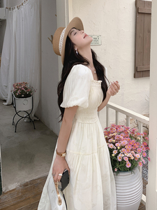 现货－夏季新款法式甜美收腰显瘦连衣裙332-P120－K180图片