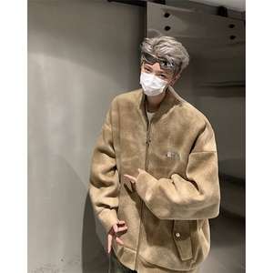 美式复古棒球服男2025秋季潮牌工装飞行夹克 XZ514-2-24246-P118图片