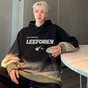 情侣渐变重磅卫衣男美式65棉秋季连帽外套复古2025新款W103-P58图片