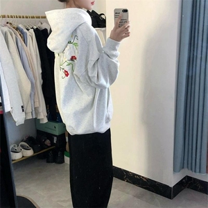 潮潮牌刺绣连帽卫衣ZW0101-P53,白色羽绒服搭配绿色毛衣好看吗图片