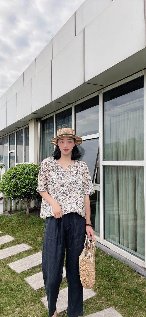 纯苎连衣裙小衫裤子裙子衬衣 时尚风 风淑女风休闲风，女装连衣裙，川哲