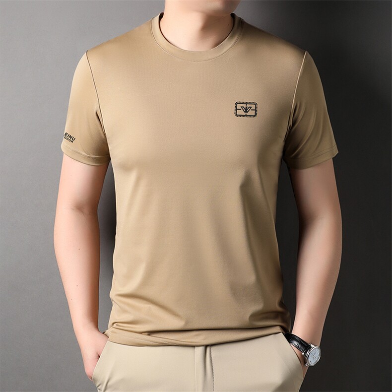 LM6528男士2023年夏季新款百搭T恤男短袖商务休闲体恤男P35,男装T恤,电商B360