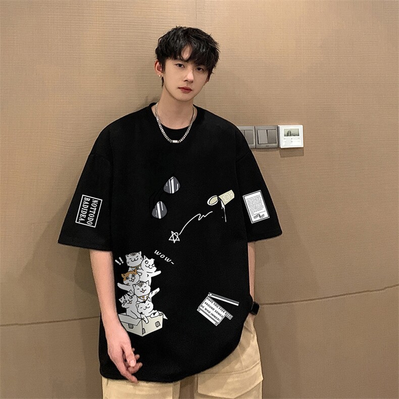 麂皮绒短袖t恤男大码半袖男JD82115-P25,男装T恤,电商A040
