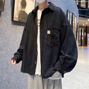 长袖衬衫外套男春秋季薄款2024新款衬衣港风休闲上衣服C73/P35