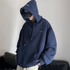 QC5189-TP45控价58秋季套头外套男学生港风新款刺绣连帽卫衣，男装卫衣，电商A102-1