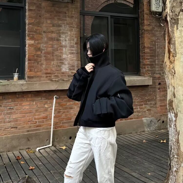 复古飞行员夹克男装休闲春秋季情侣棒球服美式外套潮LS2977-P75,男装夹克,星座1008
