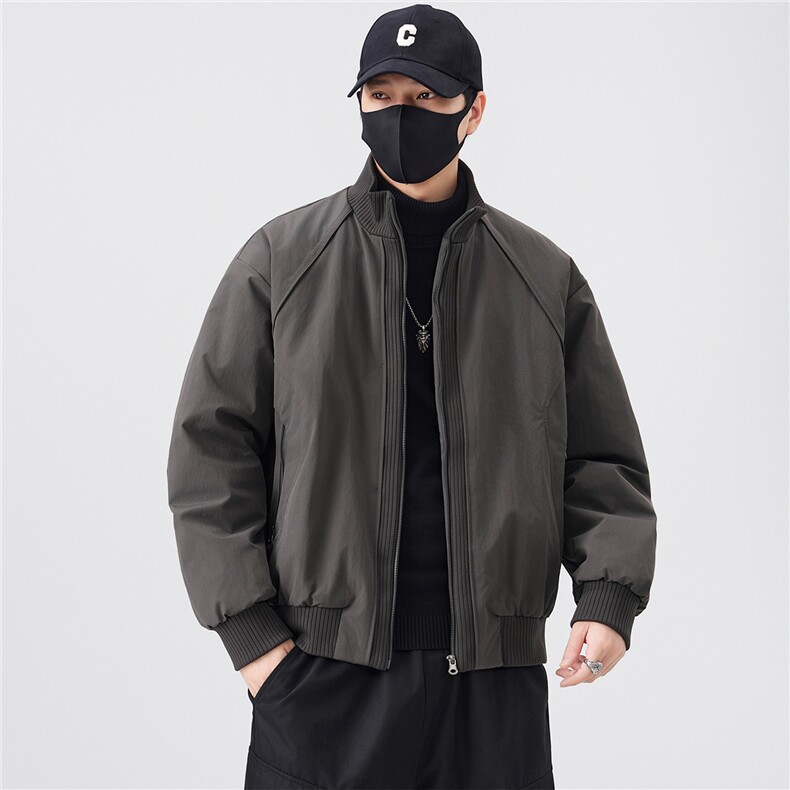 标50绒立领男士羽绒服冬季2025新款夹克外套A313-25658-P215,男装夹克,电商A313