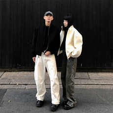 两千件现货到！女模图2025春季新款W2501加厚毛呢夹克，男装夹克，电商C313