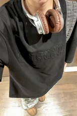 1中性钢印字母设计潮大码M-5XL短袖T恤男DT77775P25块特价控48，男装T恤，星座226-2
