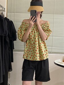 夏季可拉肩花衫,其它,唇蔻