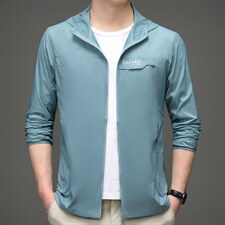 D2023夏季男士户外防晒衣皮肤衣长袖休闲连帽外套超薄防晒服P60，男装夹克，电商B360