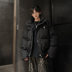 405A美式高街个性金属设计印花满天星棉服MY24912-特批85控158，男装棉衣，星座405A