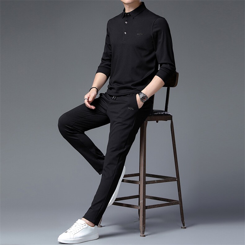 中年男士卫衣商务休闲服运动套装春秋季2023年新款中老年男装秋装,男装休闲套装,电商B212（原钱塘6029）