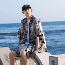 1短衬CS77033特P25DK77055特P18无差价套装TZ77066特P43大码M-5XL，男装休闲套装，星座226-2