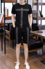 20夏季新款短袖套装冰丝休闲男潮流T恤短裤一套男装T706-p50，男装套装，星座1206（原A206）