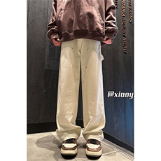XZ616春季新款百搭微喇休闲牛仔伐木长裤TY2402P65控78，男装牛仔裤，星座512A（原616）