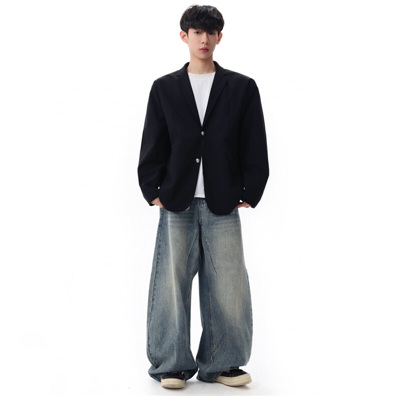 春季新款商务风西装外套男休闲西服男士西服X02629-P83,男装西服套装,星座308B-2
