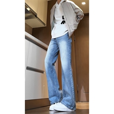 现货美式水洗微喇裤男女牛仔裤XZ610A-KZ8972，男装牛仔裤，星座610A