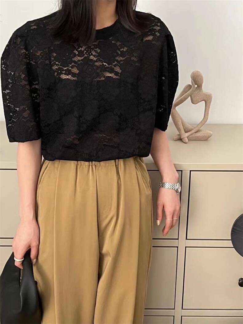 折肩蕾丝特色T，其它，是爱 SHI AN