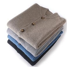 2025春秋新款羊绒衫女100山羊绒高端慵懒风圆领通勤简约针织开衫，男装针织衫/毛衣，枫宸羊绒