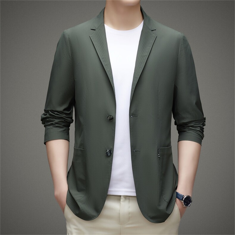 高级感西服男士春秋季商务休闲西装便服时尚外套MJ82301-P148，男装西服套装，星座1105-3