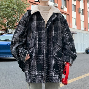 羊羔毛棉服男2025冬季新款休闲外套潮牌棉衣棉袄 M199 P120 控158图片