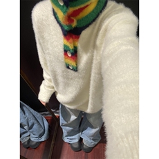 【有货】彩虹高领毛衣男女仿貂毛针织衫外套MY451CC-特P60，男装针织衫/毛衣，星座1007（原301D）