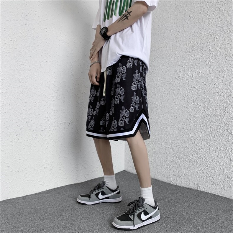 现货~~夏季港风复古高街休闲大码五分裤短裤A021-K22098-特批20,男装牛仔裤,电商A021