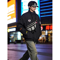 夹克男外套春秋季新款棒球领修身百搭潮牌男款棒球服，男装夹克，四季星座505