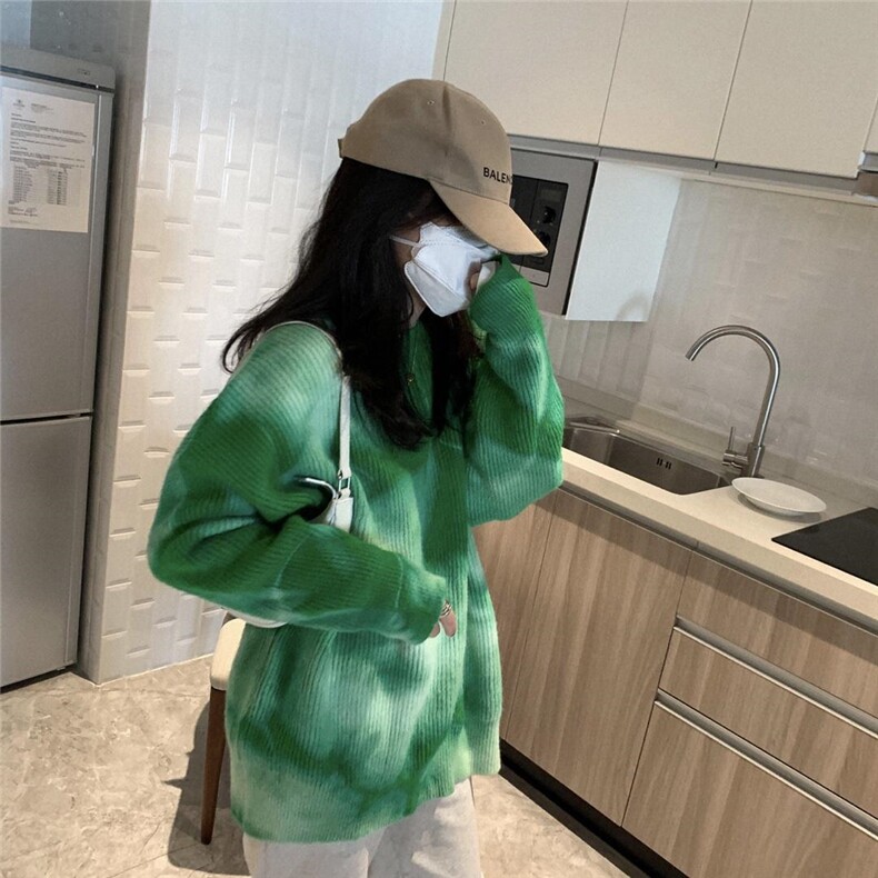 扎染毛衣，女装针织衫/毛衣，XTZ style