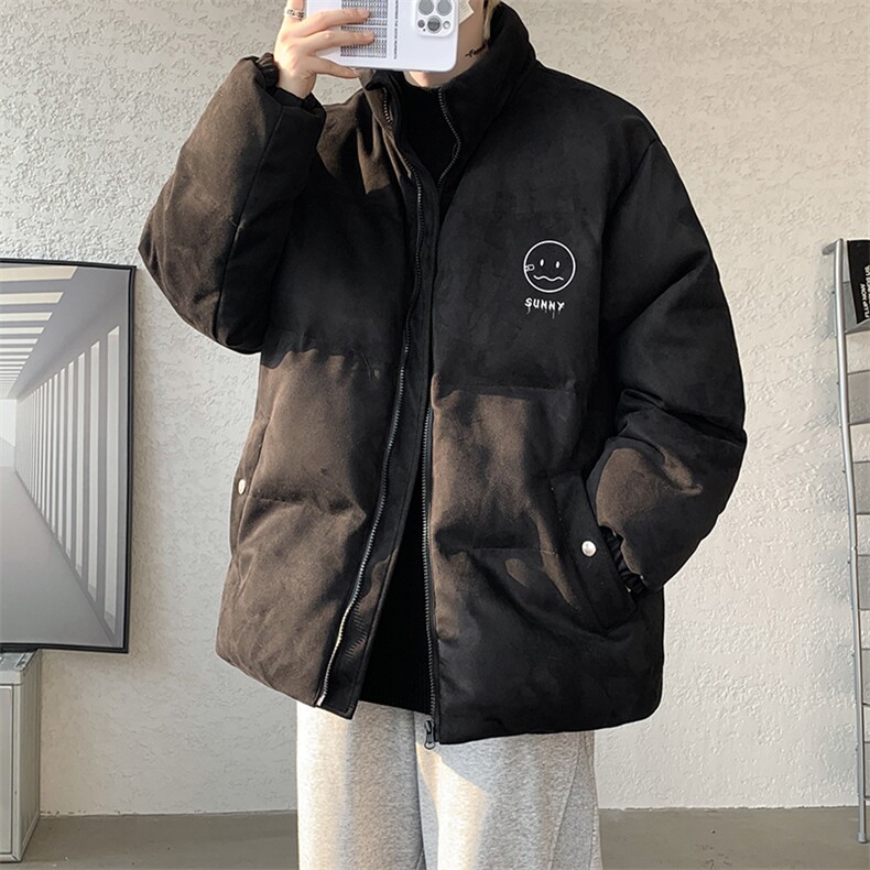 麂皮绒棉衣男大码立领棉袄子男羽绒棉服JM87072-P110,男装棉衣,电商A040