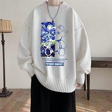 半高领毛衣男士大码针织衫男毛线衣男M18290-P45加绒款-P65，男装针织衫/毛衣，电商A040