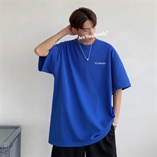 HXY998TP20  新款夏季印花半袖青少年潮牌印花男生宽松T恤衫图片