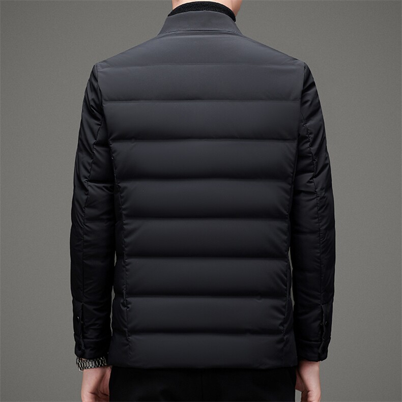 羽绒服男士秋冬新款商务休闲翻领鸭绒保暖衬衫外套男MJ12119-P200,男装羽绒服,电商B212（原钱塘6029）