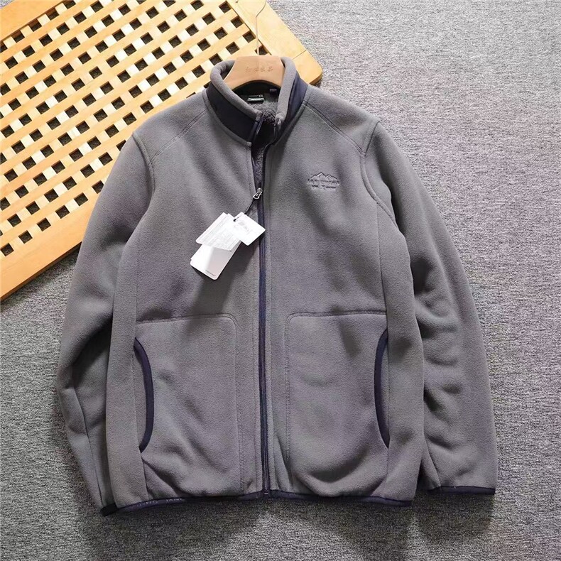 户外山系情侣立领百搭加绒加厚保暖摇粒绒外套抓绒衣JSS30p65,男装棉衣,电商D256-3(原A064-3)