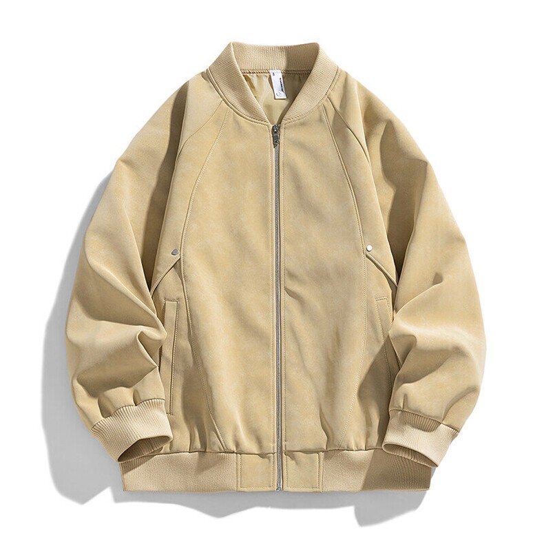 2026春季新款皮衣夹克男青少年学生潮流麂皮外套，男装夹克，星座1206-1（原A206-1）