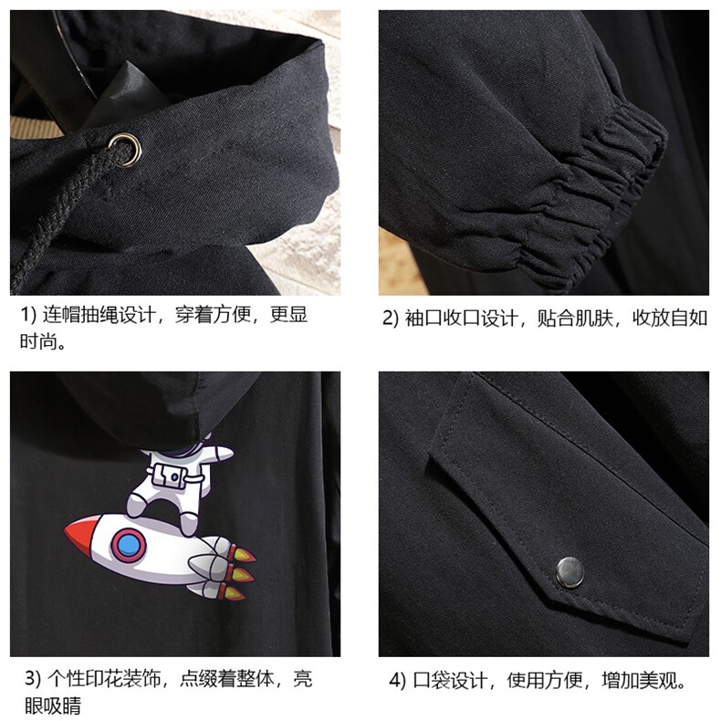 JK41158-P85加棉款-P115纯棉连帽夹克男士大码工装夹克男砖墙,男装夹克,电商A040A